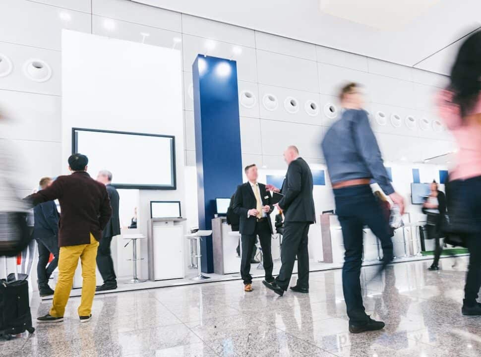 Investing in more space and a bigger booth is a great way to attract more people to your booth